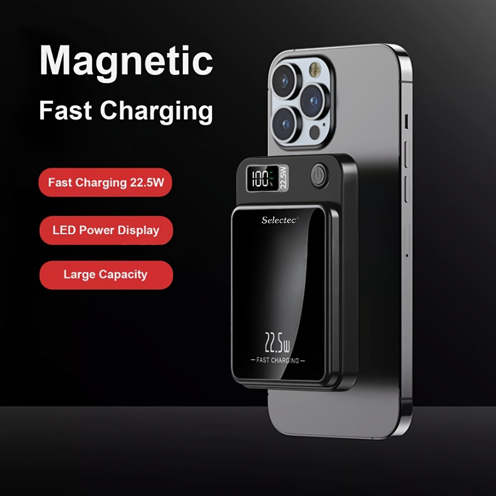 Tragbare magnetische 10000 mAh Schnelllade-Powerbank